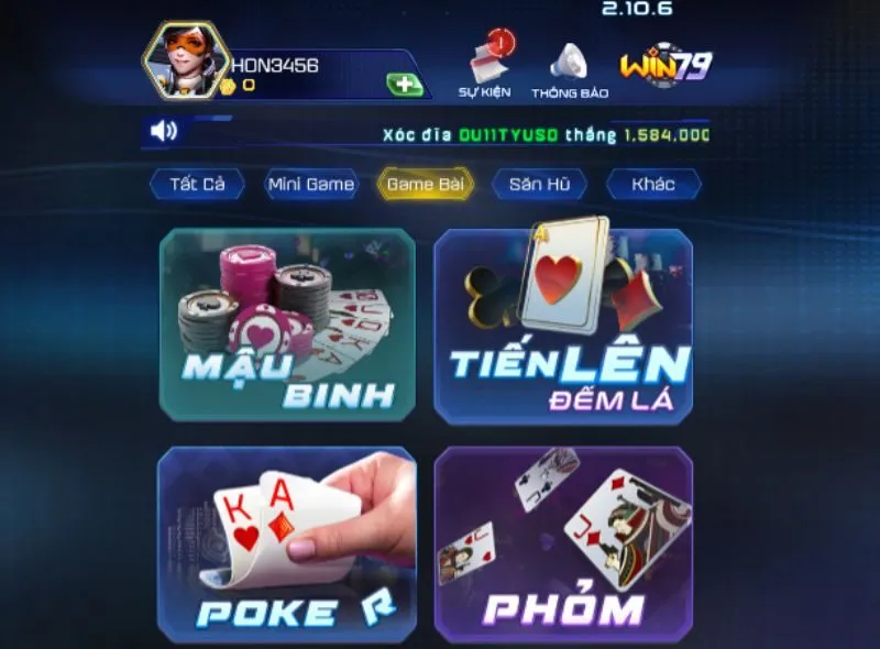 Sảnh game cực k&igrave; đa dạng tr&ograve; chơi